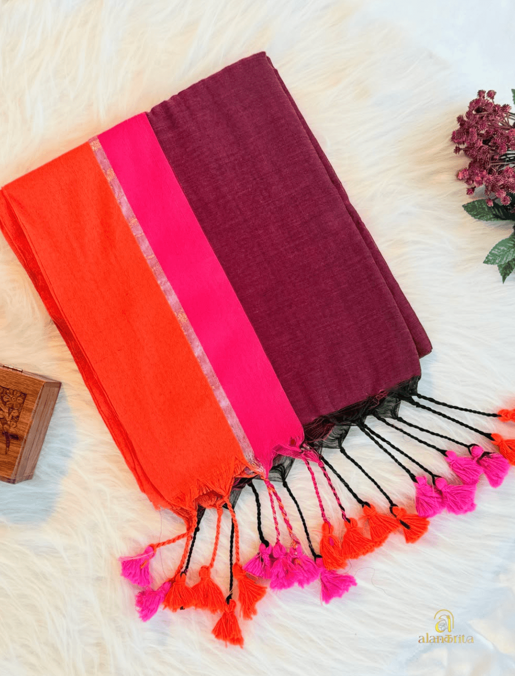 MANTHRIKA BORDER MUL COTTON SAREES