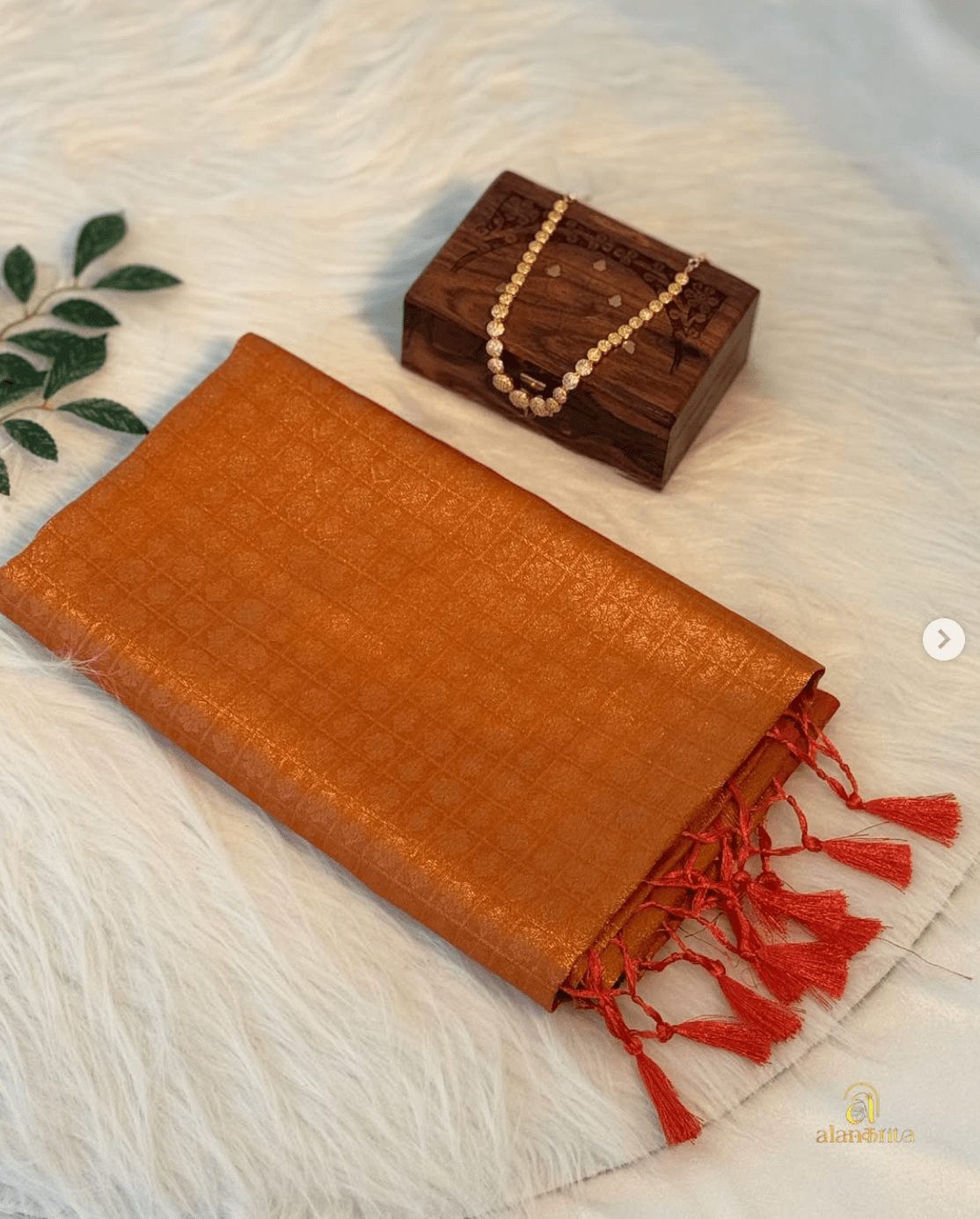 Softy copper saree